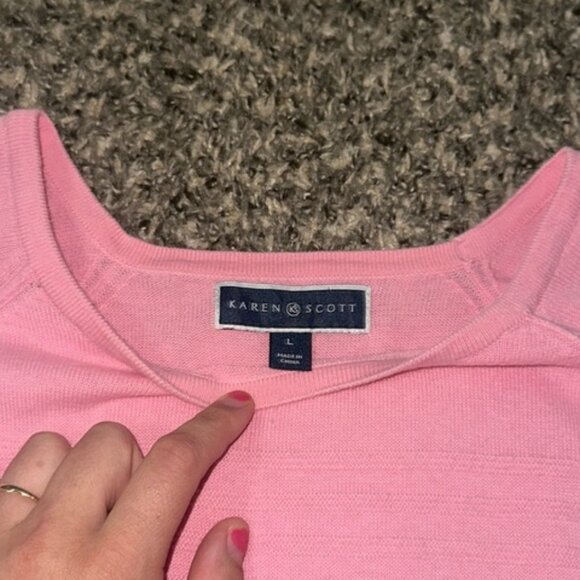 Karen Scott Sweater womens size large - Picture 2 of 4
